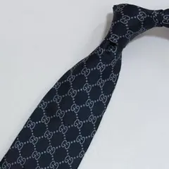 Christian Dior オブリーク シルク 大剣 ネクタイ ダークネイビー