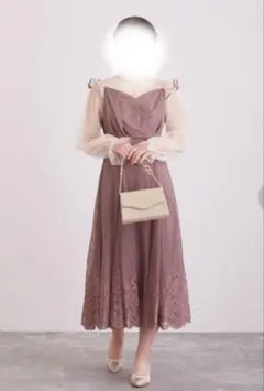 【新品未使用タグあり】Dorry Doli フリルデザインドレス　結婚式　二次会