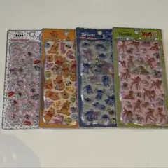 【国内正規品】ディズニー　プチドロップステッカー 4点セット