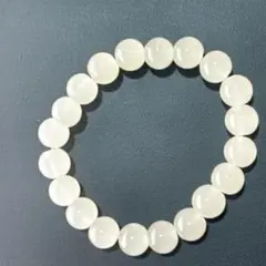 クリア 天然石 ビーズブレスレット フリーサイズ