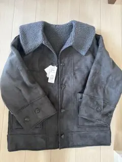 BIG ムートンジャケット チャコール