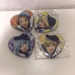 あんスタ　らびっつ　ハート型缶バッジ　4個セット