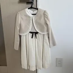 CHOPINアイボリー レース ワンピース ジャケット付き