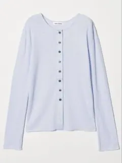 〈EMMEL REFINES〉スラブテレコカットカーディガン LT.BLUEのサムネイル