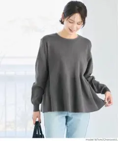 coca バックパールフレアニット