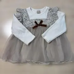 プティマイン チュニック 90cm 女の子 お出かけ着 花柄 かわいい 美品