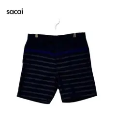 13SS sacai Border Tape ショーツ グッドフェード 日本製のサムネイル