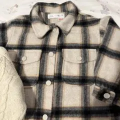 ZARA チェック柄ジャケットとニットカーディガンセット 24ヶ月