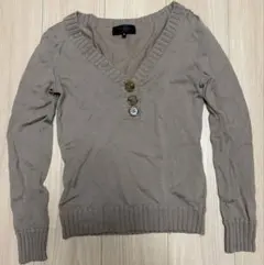 UNTITLED アンタイトル Vネックニット セーター レディース きれいめ