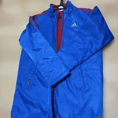 adidas ベンチコート ブルー