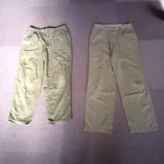 オリーブのパンツセット