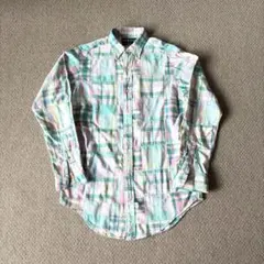 Ralph Lauren パッチワーク 長袖シャツ S
