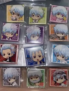 銀魂　坂田銀時　12変化キャラバッジコレクション　缶バッジ　四角缶バッジ 銀魂 坂田銀時 12変化キャラバッジコレクション 缶バッジ 四角缶バッジ