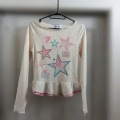 美品 HOOK for girls 長袖カットソー スター柄 y2k