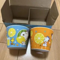 【未使用】　スヌーピー　マグカップ　2個セット　陶器製　ミニカップ　USJのサムネイル