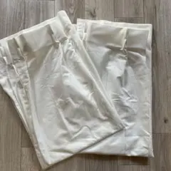 ホワイトレースカーテン 2枚組