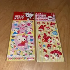 ハローキティ＆マイメロディ プクプクシールセット