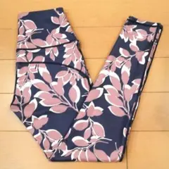 美品SUKALA リーフバイカラーレギンス ホットヨガスタジオラバ LAVA