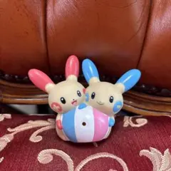 ポケモン プラスル マイナン 水鉄砲 ソフビ