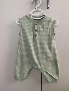 UNIQLO ベビー ロンパース 70cm ライトグリーン