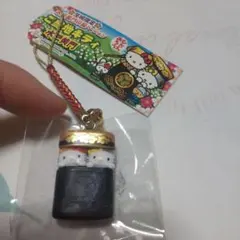 茨城限定キティ 水戸黄門印籠バージョン根付け 限定キティ 水戸限定