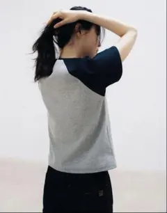 OHOTORO Scheme Raglan T-Shirt navyのサムネイル