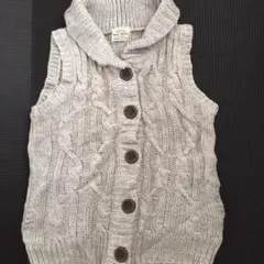 新品ハートマーケットケーブルニットベスト カーディガン