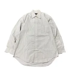 ストライプシャツ　長袖　ベージュ　Mr.JUNKO 古着　8$aのサムネイル