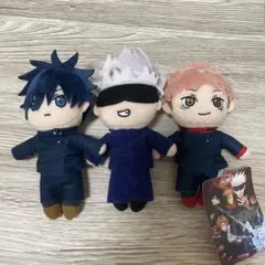 呪術廻戦 五条悟 虎杖悠仁 伏黒恵 マスコットキーホルダー 3体セット