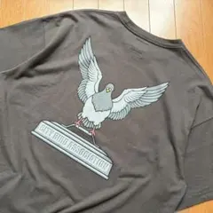 美品◎BEAMS JAPAN CITY BIRD スケートTee 墨黒 Lのサムネイル