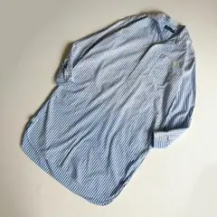 ポロラルフローレン　ストライプシャツワンピース　ポニーロゴ刺繍　現行　ドレス