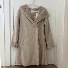 新品未使用品　earth ムートンコート　ロングコート