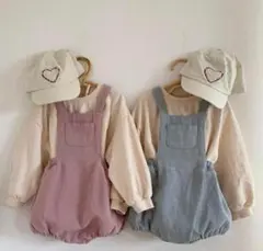 soye サロペット ピンク Sサイズ　韓国子供服