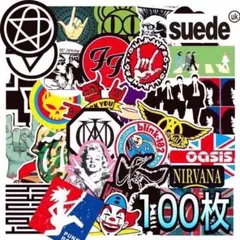 洋楽 ステッカー 100枚 アメリカ パンク 音楽 ストリート スケボー 85番のサムネイル