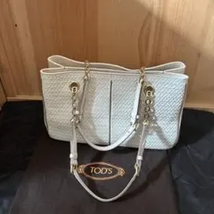 TOD'S トッズ　ハンドバッグ　ホワイト