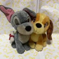 ディズニー わんわん物語　トランプ レディ ペア ぬいぐるみ