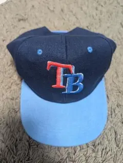 TBロゴ刺繍キャップ ネイビー/ライトブルー