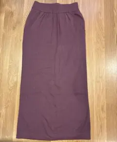 ナノユニバース　ニット　ロングスカート