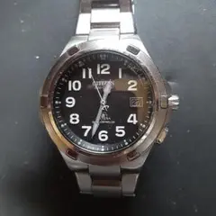 C-38 CITIZEN ATTESA エコドライブ 腕時計 ブラック