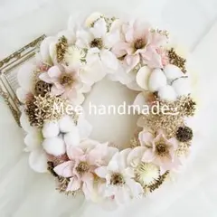 ナチュラル フラワー リース ニュアンスカラー くすみピンク 母の日 228