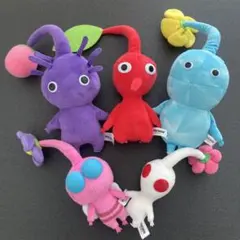 ピクミン ぬいぐるみ 5種セット 赤 氷 紫 白 羽ピクミン