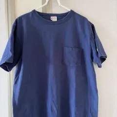 メンズ　半袖　Tシャツ 古着　チャンピオン　champion 紺色　L