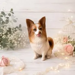 【送料無料】ヨークシャーテリア 置物 ハンドメイド 犬 フィギュア リアルのサムネイル