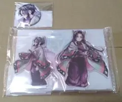 鬼滅の刃 しのぶとカナエ 缶バッジ・アクリルスタンドセット