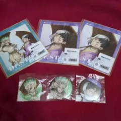 Dr.STONE 缶バッジ 石神千空 あさぎりゲン 2種セット - メルカリ
