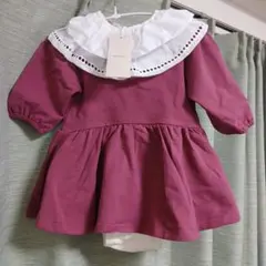 フリル付き　ワンピース 80　petit main