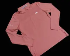 サイズXL！　アディダス BOSモチーフ　ストレッチ長袖ボタンダウンシャツ