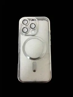 MagSafe対応 iPhone16pro用ソフトケース シルバー