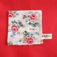Cath Kidston キャスキッドソン　ハンカチ　ローズ アイボリー　バラ