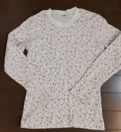 花柄 長袖カットソー